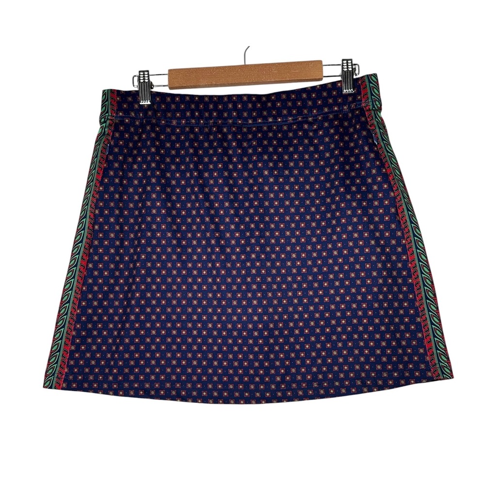 Gretchen Scott Skippy Skort Medium Golf Preppy Border Print Resort Geometric